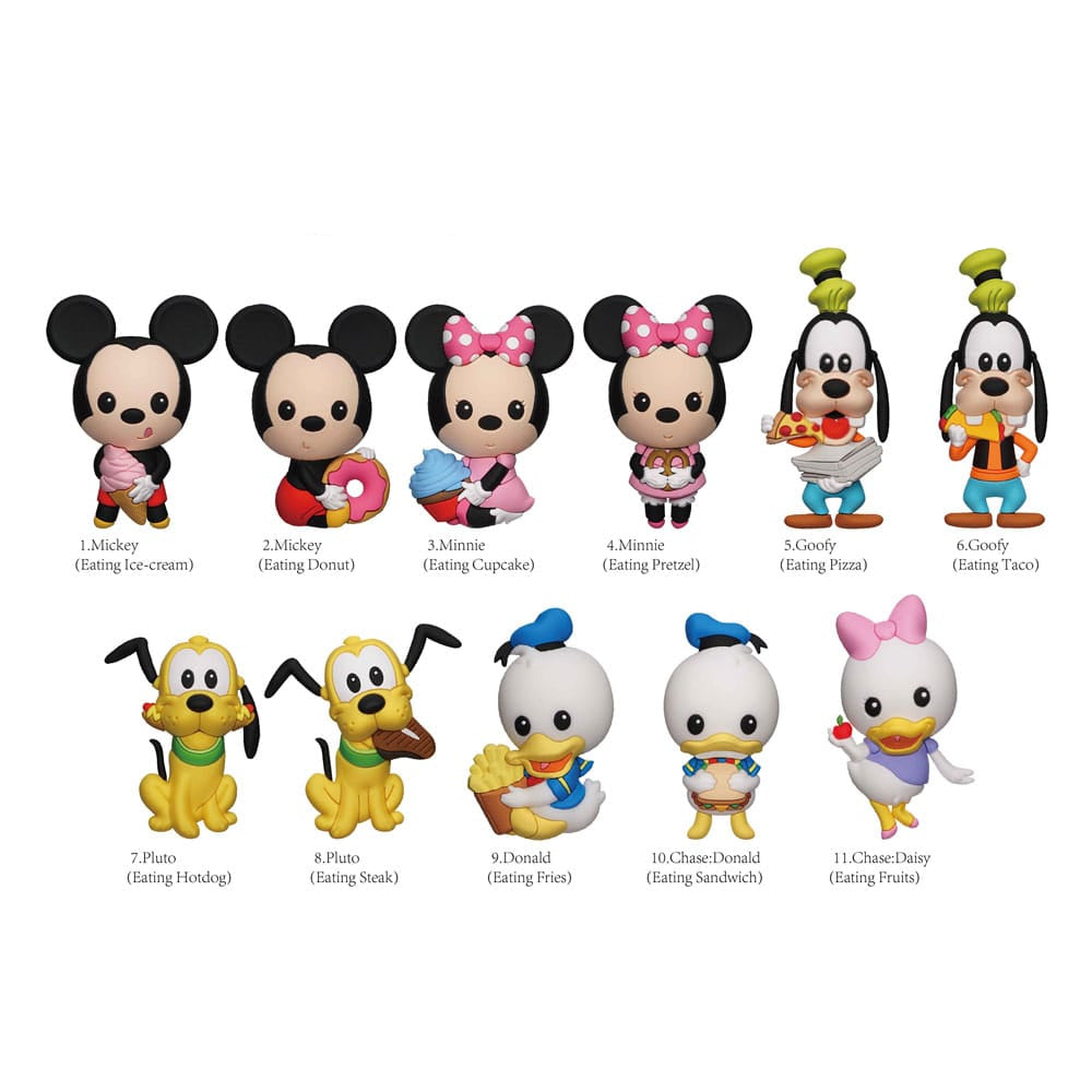 Mickey & Friends 3D Bag Clips: Mickey & Friends with Food Series 43