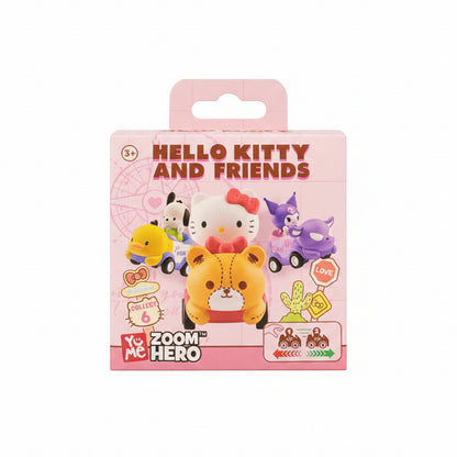Sanrio Zoom Hero Pullback Vehicles Series 1 Hello Kitty and Friends