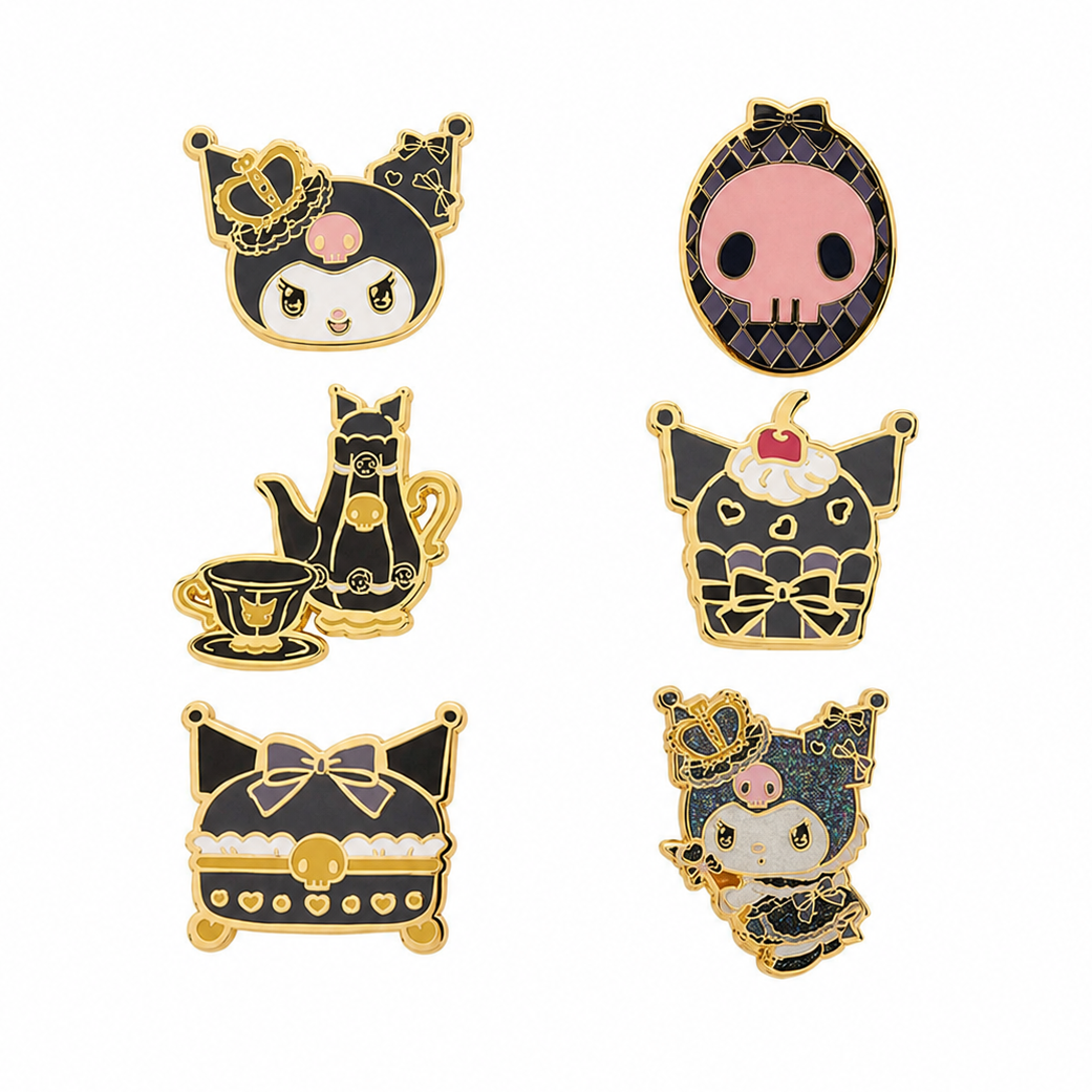 Sanrio 20th Anniversary Kuromi Enamel Pins
