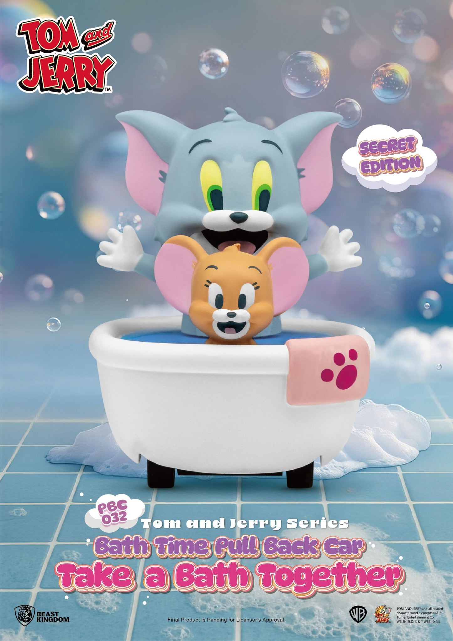 Tom & Jerry Pull Back Cars Bath Time Series