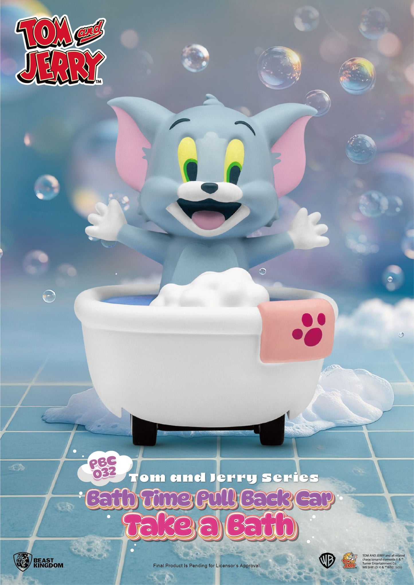 Tom & Jerry Pull Back Cars Bath Time Series
