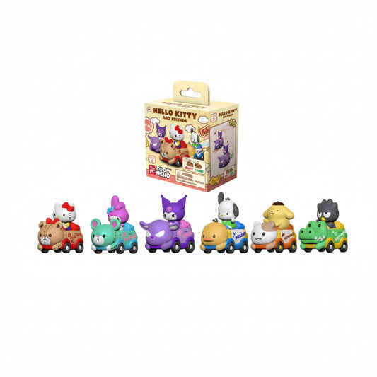 Sanrio Zoom Hero Pullback Vehicles Series 1 Hello Kitty and Friends