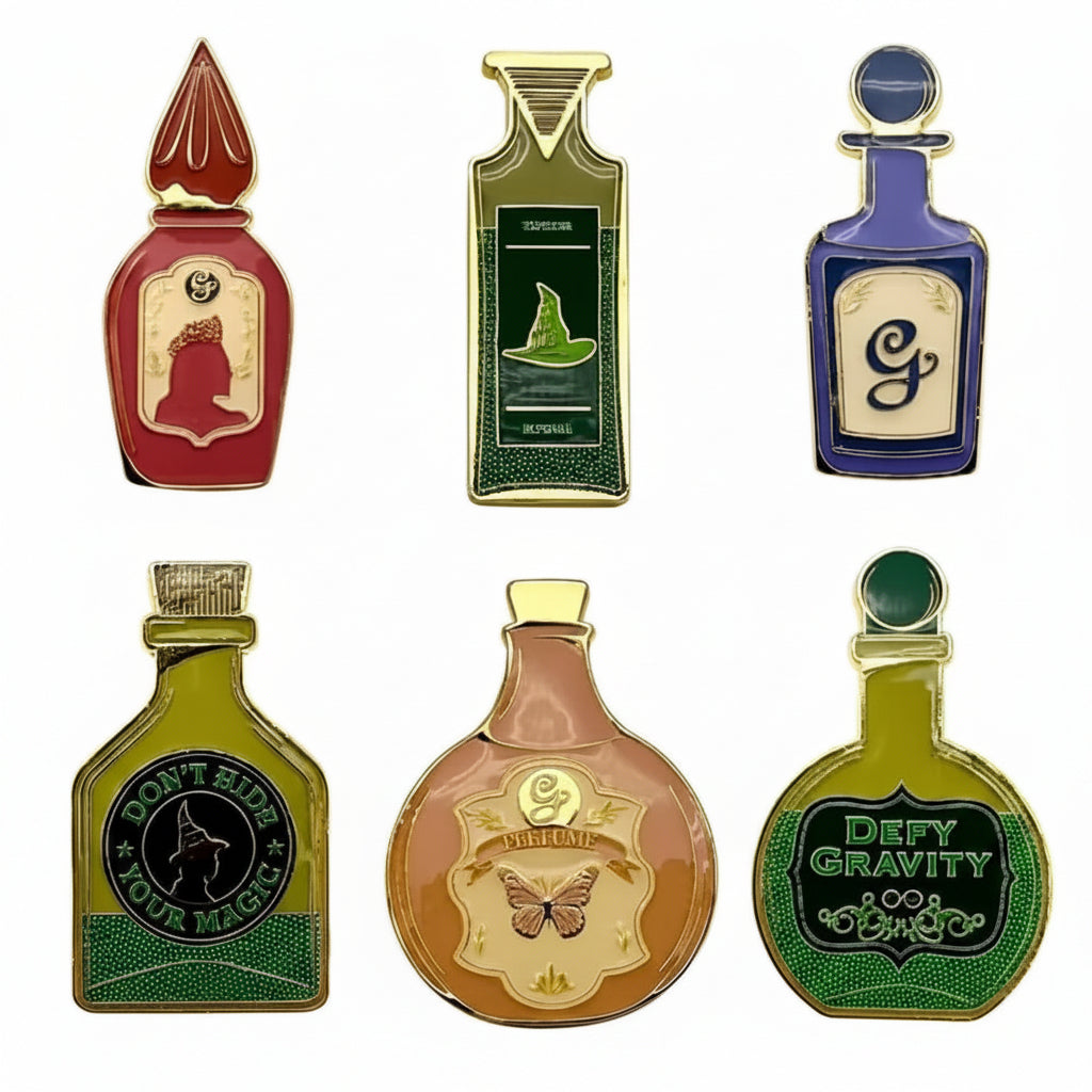 Wicked Potion Bottles Enamel Pins