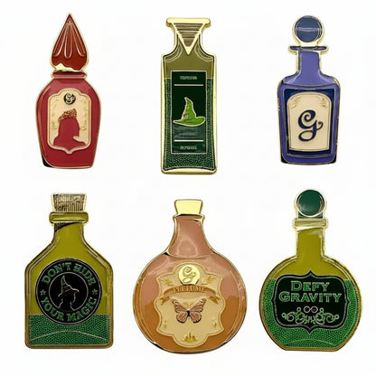 Wicked Potion Bottles Enamel Pins