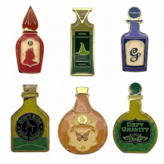 Wicked Potion Bottles Enamel Pins
